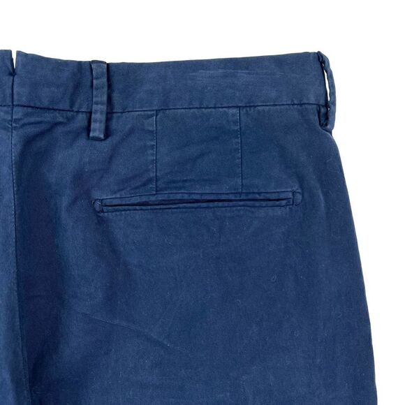New Dylan Gray Men US 33 Navy Blue Regular Chinos Pants Slash Pockets Classic - Picture 6 of 9